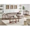 Alaterre Furniture Monterey 48"L Oval Mid-Century Modern Wood Coffee Table, Warm Chestnut ANMT1170 - alternate 4